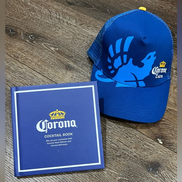 Corona Other - NWOT corona hat / corona cocktail book